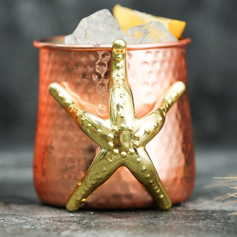 Starfish Handled Copper Mule Mug
