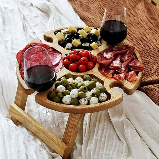 Picnic Style Wine Charcuterie Display