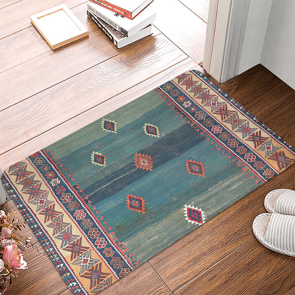 Bohemian Style Mandala Printed Floor Mat