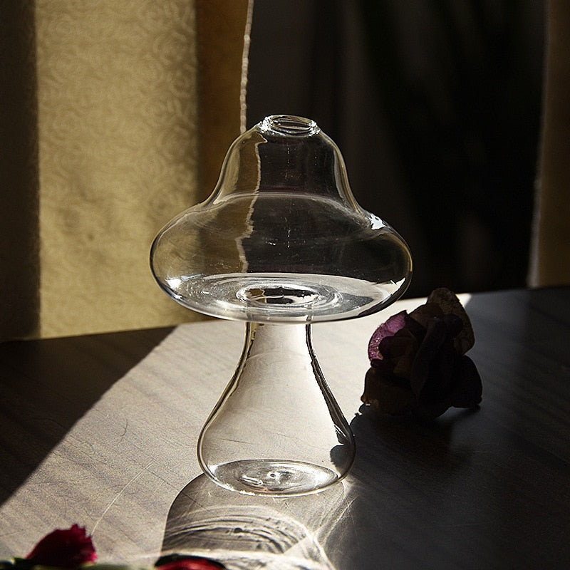 Glass Mushroom Vases